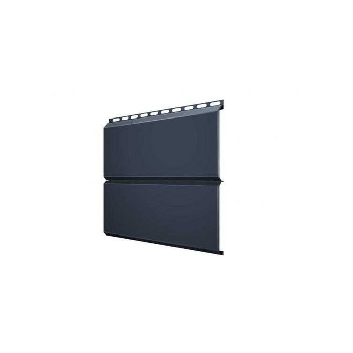 Металлический сайдинг Grand Line ЭкоБрус 0.5 мм Quarzit lite RAL 7024 мокрый асфальт