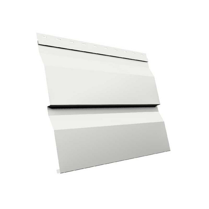 Металлический сайдинг Grand Line Корабельная Доска XL 0.5 мм Satin RAL 9003 сигнальный белый