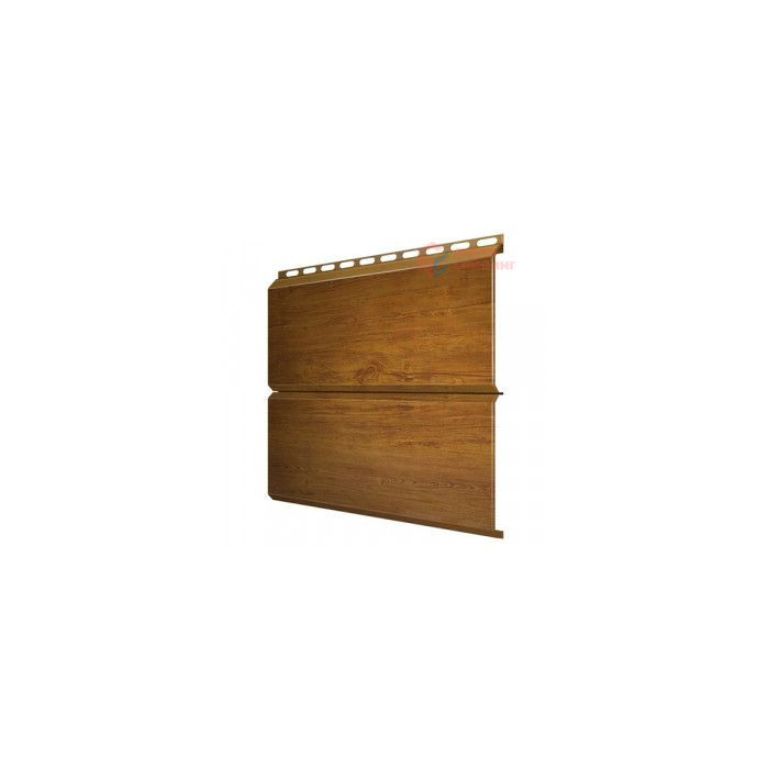 Металлический сайдинг Grand Line ЭкоБрус 0.4 мм Print Premium Golden Wood